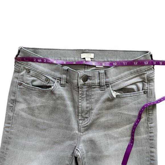 J Crew Jeans Womens 26 Grey Gray Skinny Fit low Rise Stretch Casual Pants Preppy - Picture 4 of 11